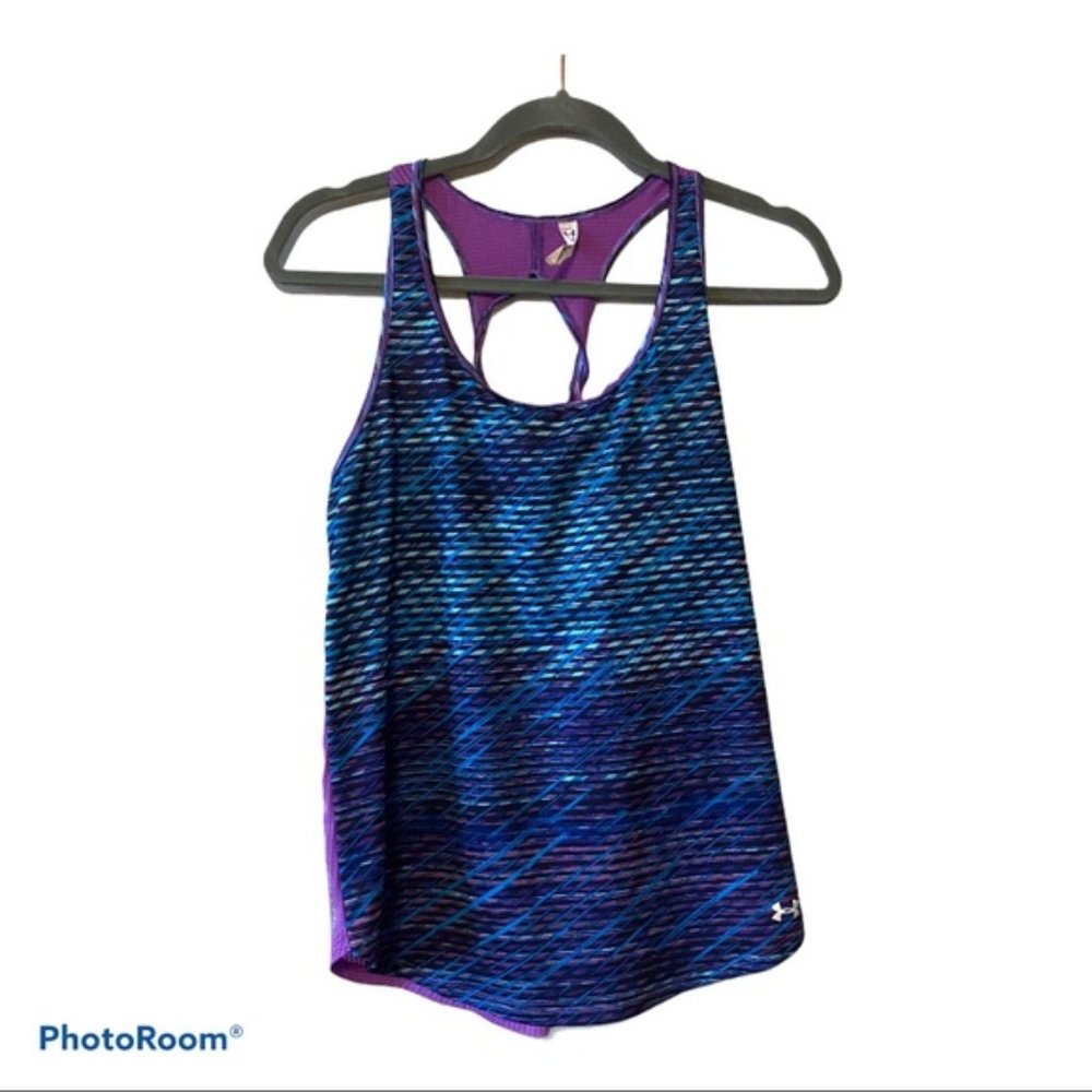 Under Armour Purple Blue Workout Activewear Tank